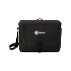 Peak Recycled Laptop Messenger Bag, 16 Inch Transfer - Black - View 1