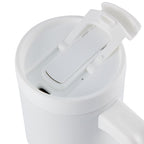 Peak Recycled Steel Mug with Flip Straw and Spout, 24 oz - White - Detail 2