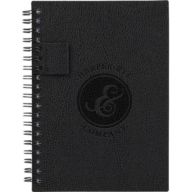Pebble Grain Recycled Spiral Journal, 5 x 7 Inches Debossing