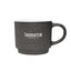 Pebble Grain Textured Ceramic Mug, 18 oz - Black - Laser Engraving
