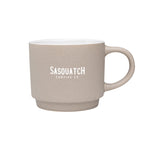 Pebble Grain Textured Ceramic Mug, 18 oz - Gray - Laser