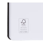 Pebble Texture Recycled Hardcover Journal, 5 x 7 Inches Debossing - Black - Detail