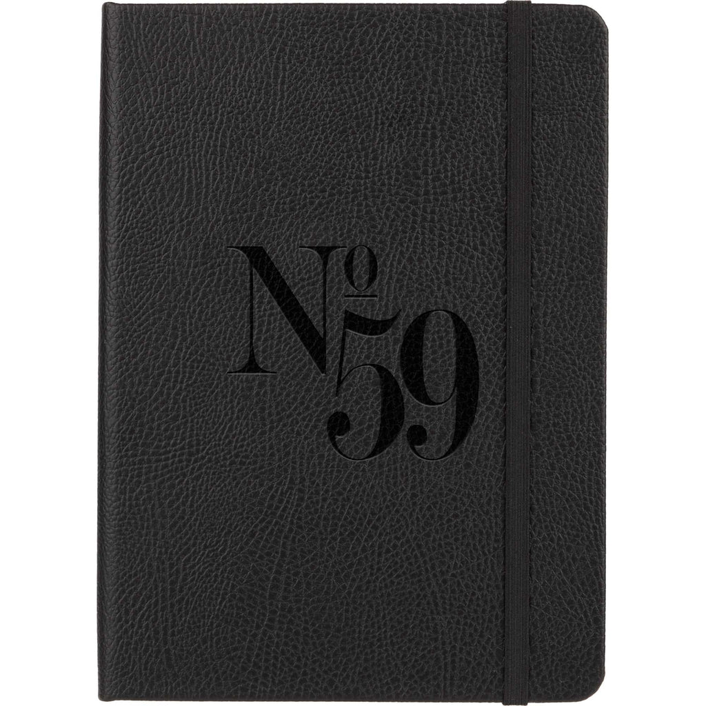 Pebble Texture Recycled Hardcover Journal, 5 x 7 Inches Debossing - Black - Front