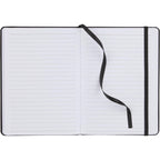 Pebble Texture Recycled Hardcover Journal, 5 x 7 Inches Debossing - Black - Open