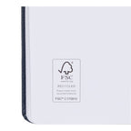 Pebble Texture Recycled Hardcover Journal, 5 x 7 Inches Debossing - Navy - Detail