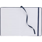 Pebble Texture Recycled Hardcover Journal, 5 x 7 Inches Debossing - Navy - Open