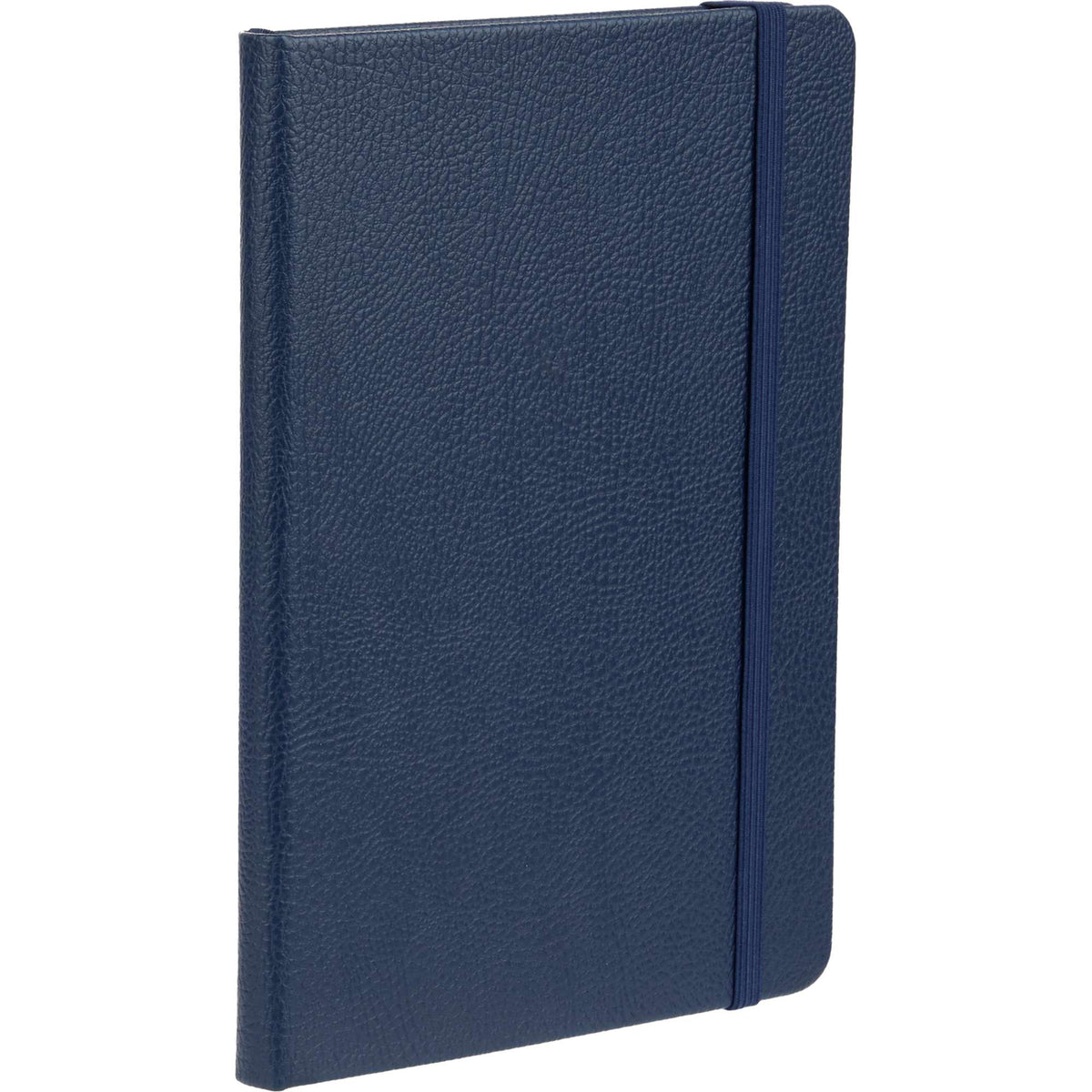 Pebble Texture Recycled Hardcover Journal, 5 x 7 Inches Debossing - Navy - Right Angle