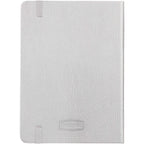 Pebble Texture Recycled Hardcover Journal, 5 x 7 Inches Debossing - Silver - Back