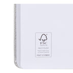 Pebble Texture Recycled Hardcover Journal, 5 x 7 Inches Debossing - Silver - Detail