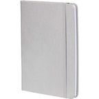 Pebble Texture Recycled Hardcover Journal, 5 x 7 Inches Debossing - Silver - Left Angle