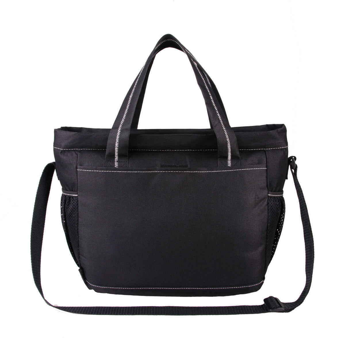 Peekaboo Diaper Bag with Changing Pad - Black-Turquoise - View 6