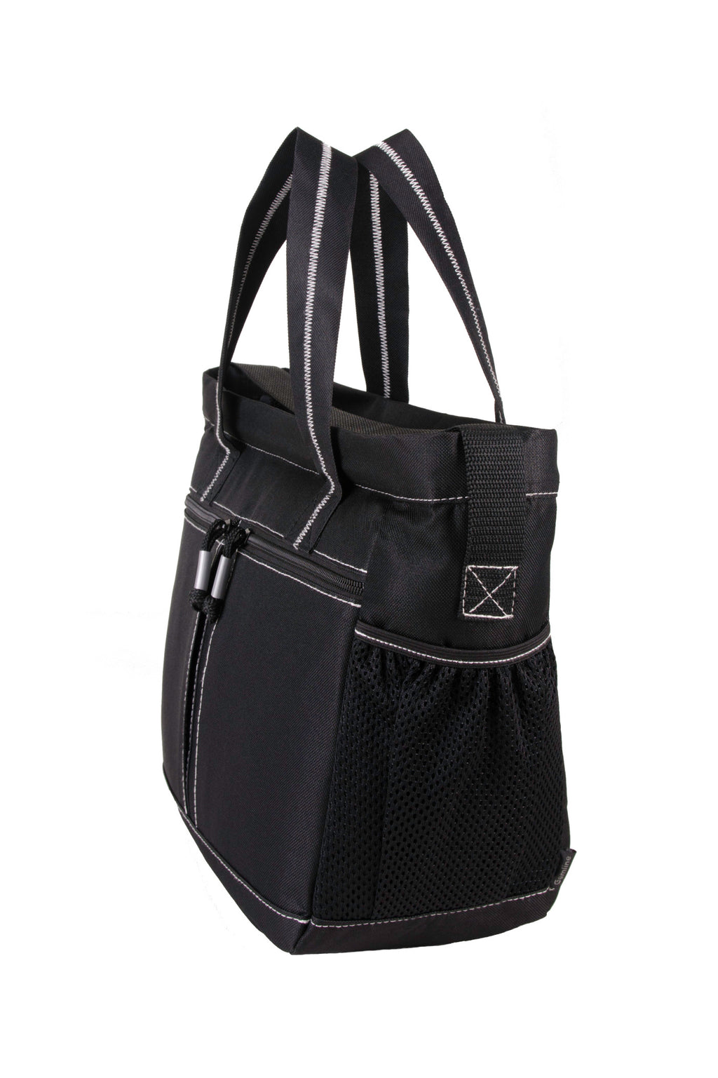 Peekaboo Diaper Bag with Changing Pad Transfer - Black-Turquoise - View 3