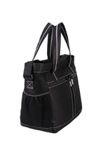 Peekaboo Diaper Bag with Changing Pad Transfer - Black-Turquoise - View 4