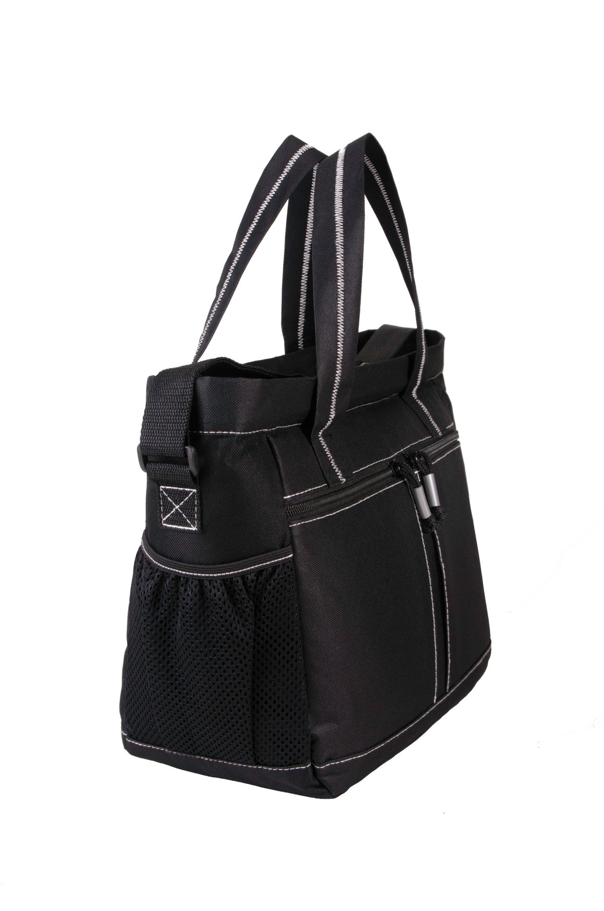 Peekaboo Diaper Bag with Changing Pad Transfer - Black-Turquoise - View 4