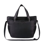 Peekaboo Diaper Bag with Changing Pad Transfer - Black-Turquoise - View 6