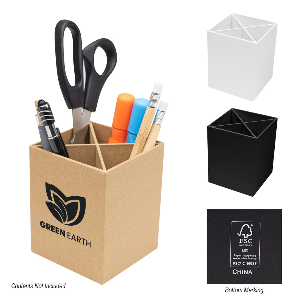 Pen and Pencil Cup with Four Compartments