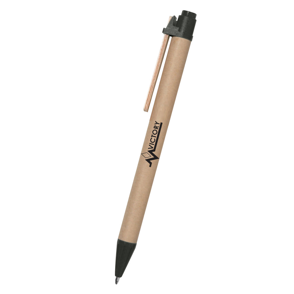 Pen, Eco-Inspired - Black - Pad Print