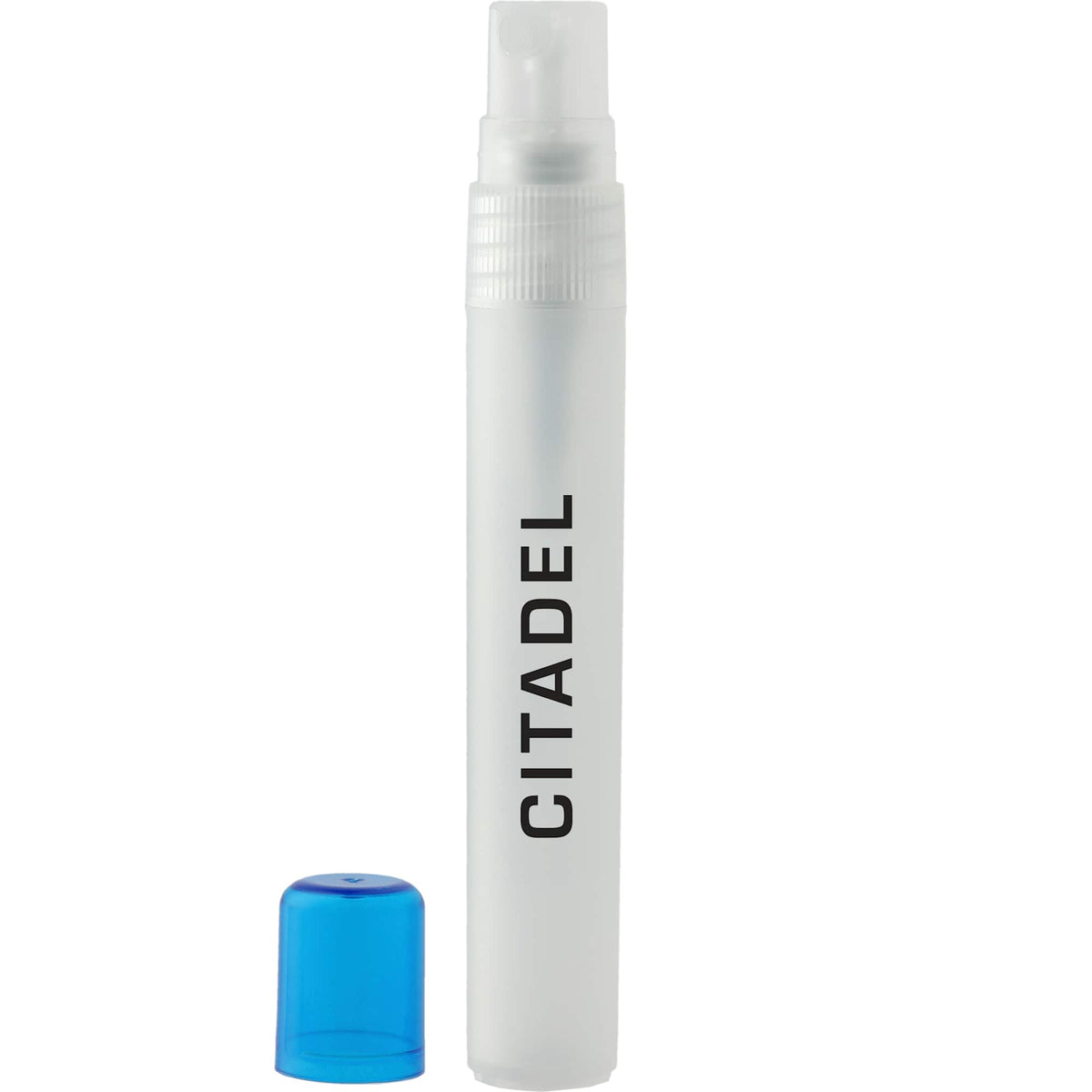 Pen Style Hand Sanitizer Spray, 0.27 oz Full Color - Translucent Blue - Front