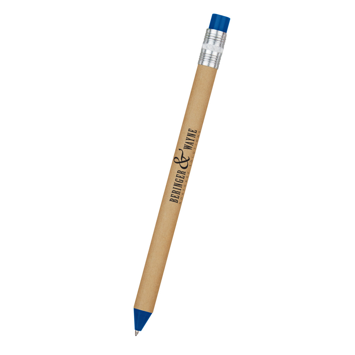 Pen That Looks Like a Pencil - Blue - Pad Print