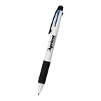Pen, Three-Way - White With Black - Silk Screen