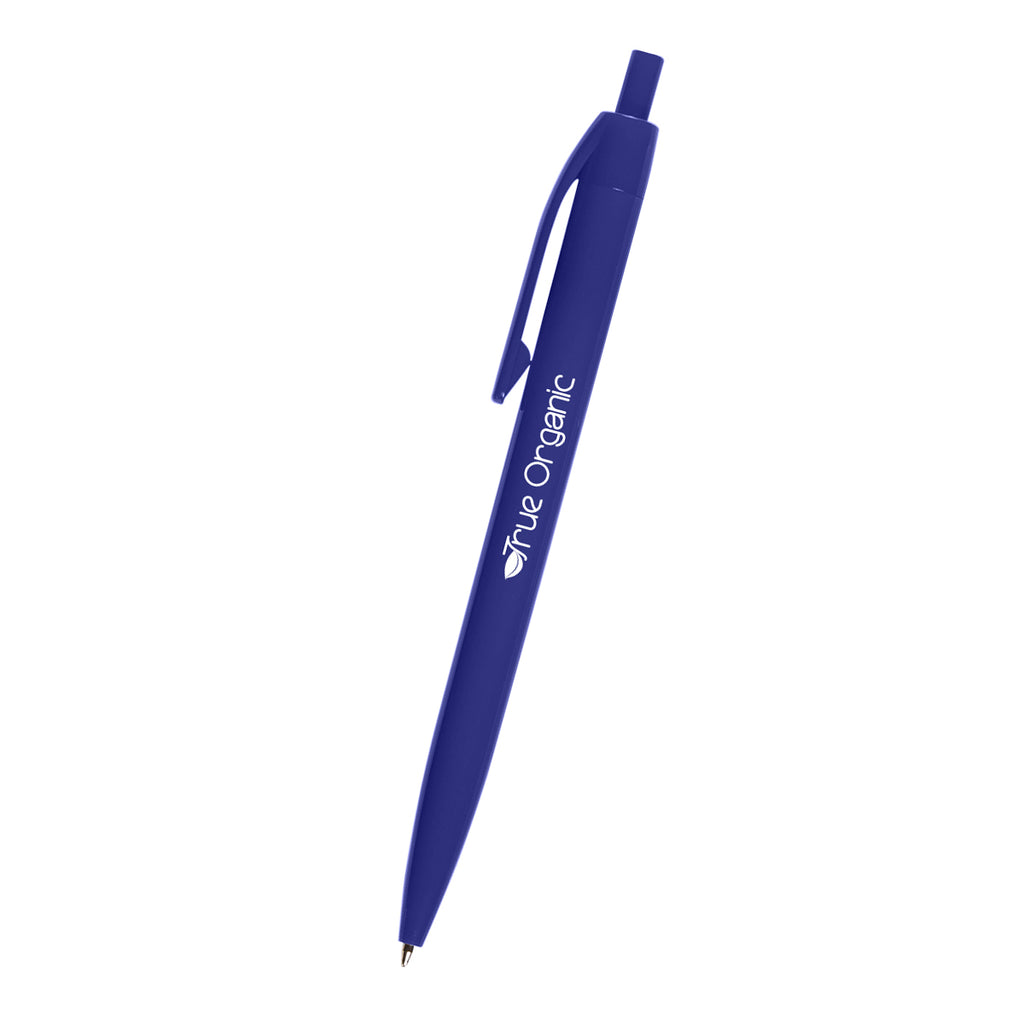 Pen with a Glossy Finish Full Color - Blue - Silk Screen