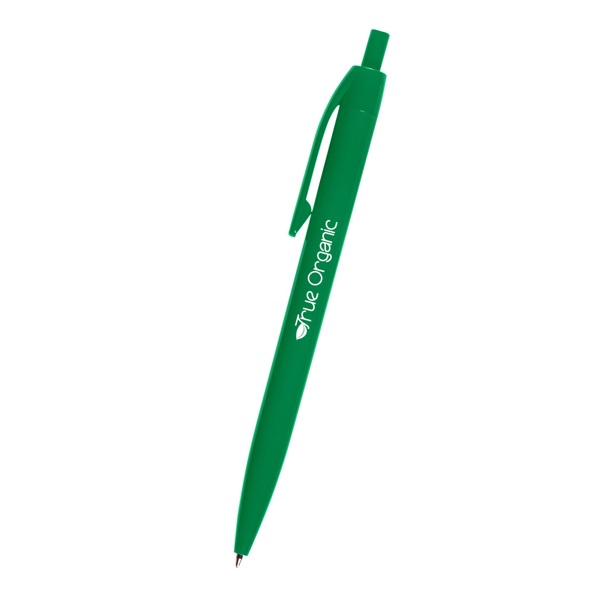 Pen with a Glossy Finish Full Color - Green - Silk Screen