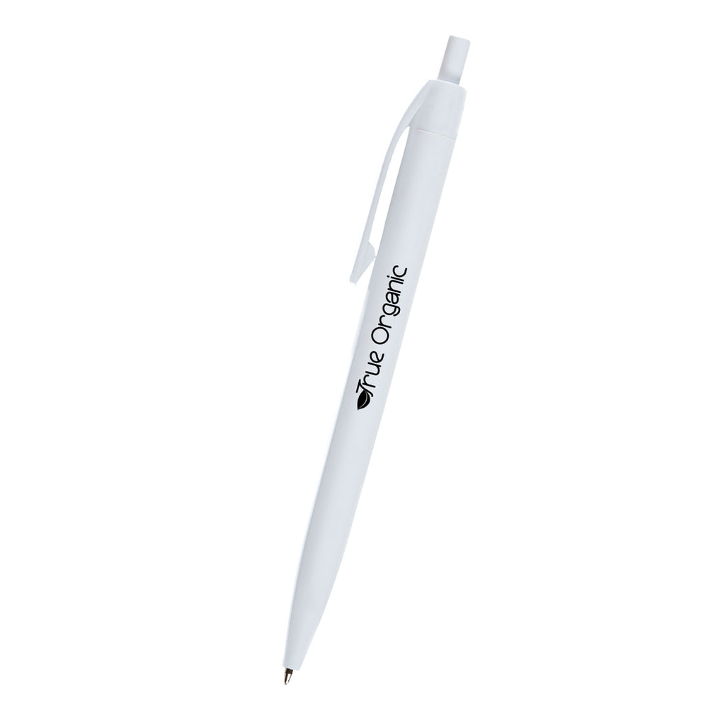Pen with a Glossy Finish Full Color - White - Silk Screen
