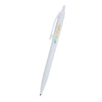 Pen with a Glossy Finish - White - Full Color