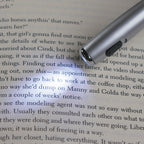 Pen with LED Light and Stylus, Trio - Silver with Black - Inset