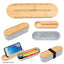 Pencil Box in Recycled PET - Natural With Gray - Laser Engraving