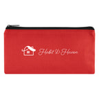 Pencil Pouch, Recycled - Red - Silk Screen