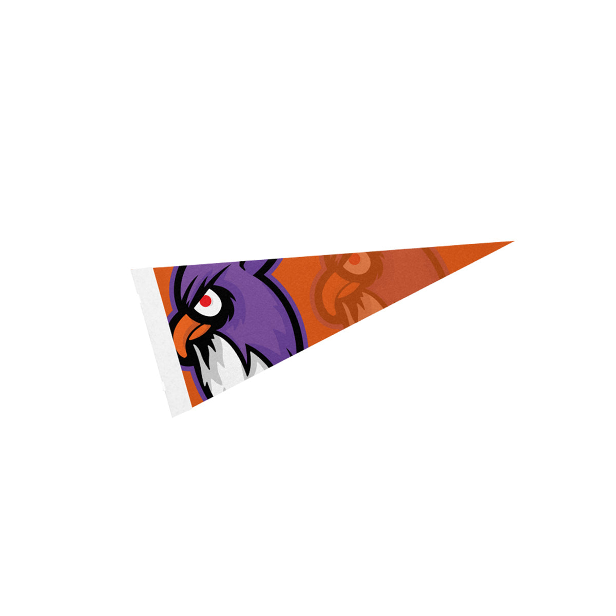 Pennant, 5 x 12 Inches - White - Optional_Sewn_Edge_4cp
