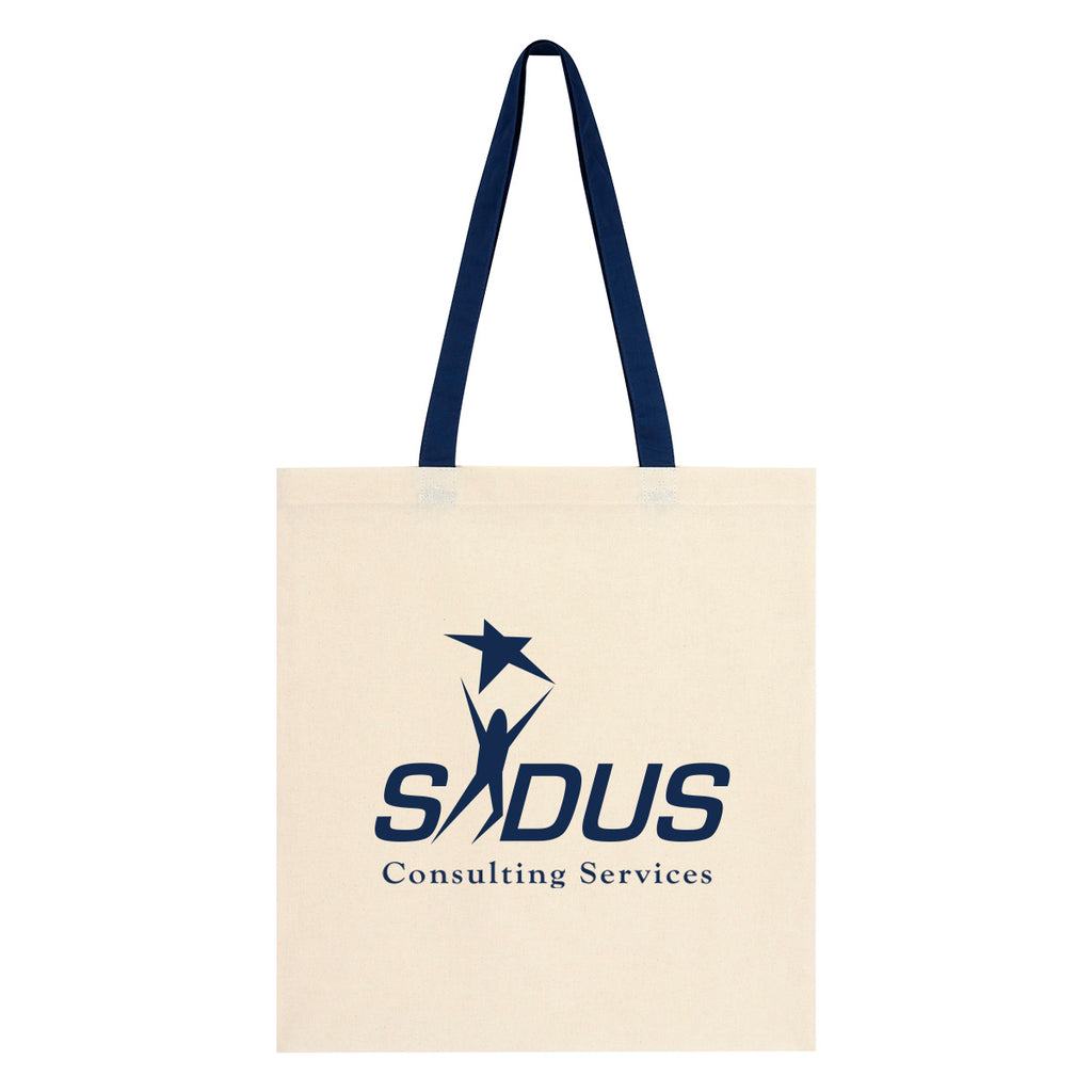 Penny Wise Cotton Canvas Tote Bag, 4 oz - Silk Screen