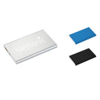 Pep Lightweight Aluminum Power Bank, 4,000 mAh Laser Engraving - Silver - Front Group
