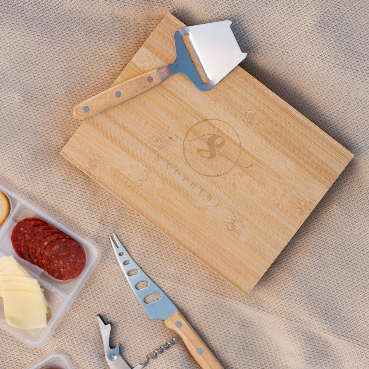 Perfect Pairing Wine and Cheese Knife Set - Laser Engraving