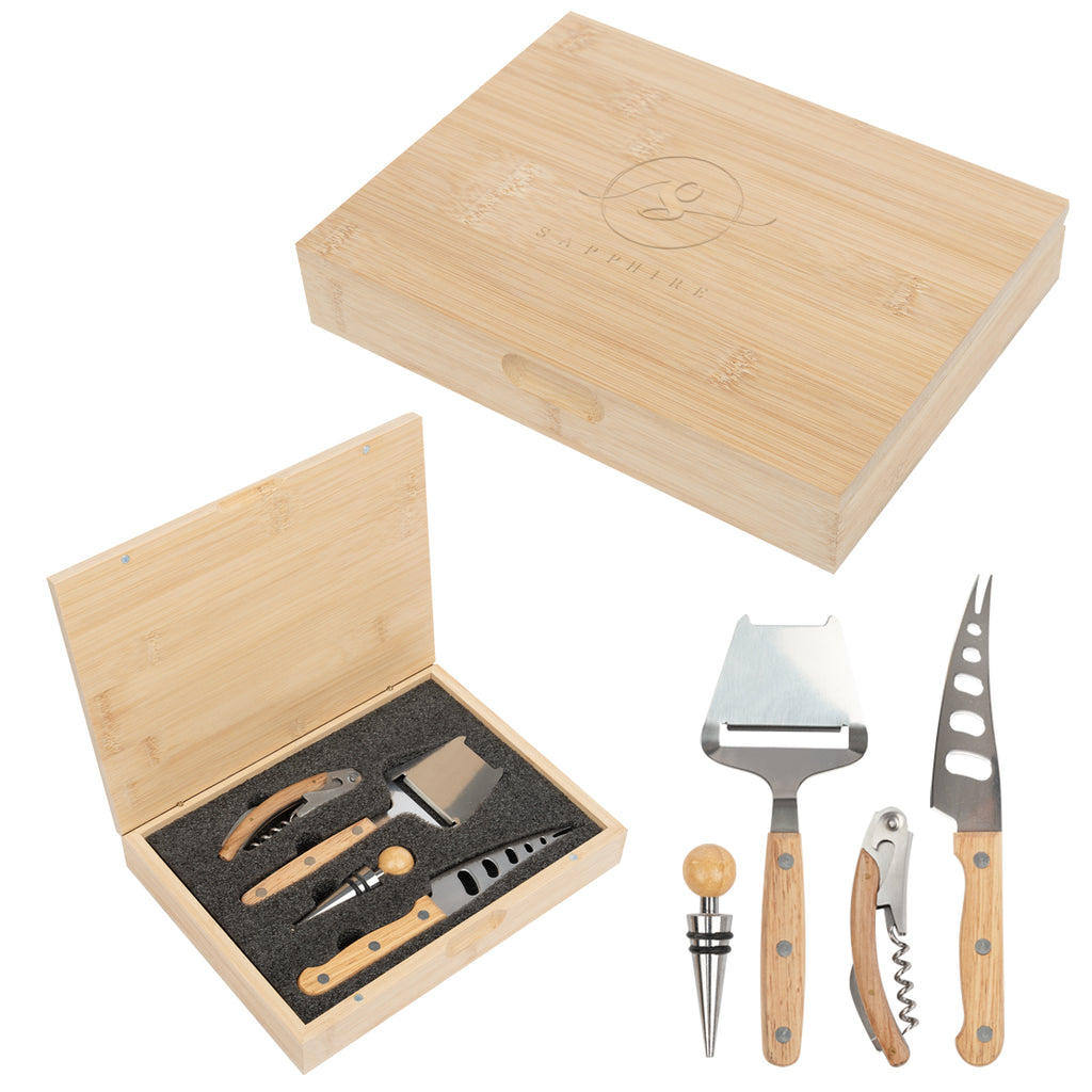 Perfect Pairing Wine and Cheese Knife Set - Laser Engraving