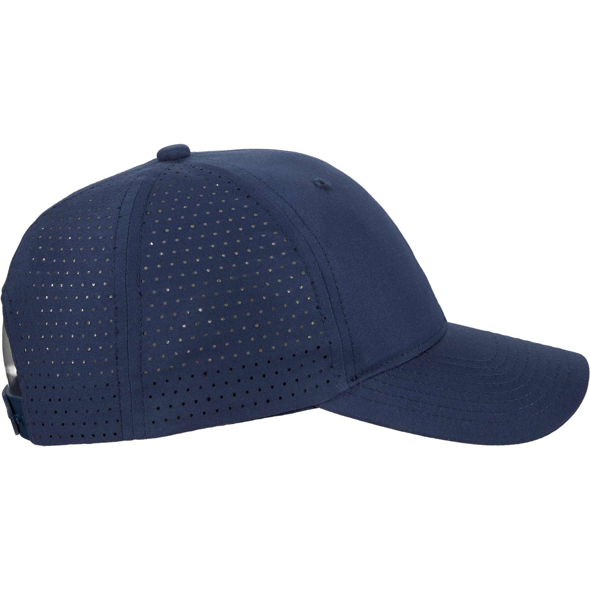 Perforated Back Ball Cap in Recycled Polyester Embroidery - Vintage Navy - Right Angle 2