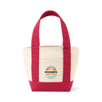 Petite Canvas Tote with Pockets on Both Sides Transfer - Red - View 1