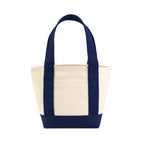 Petite Canvas Tote with Pockets on Both Sides Transfer - True Navy - View 3