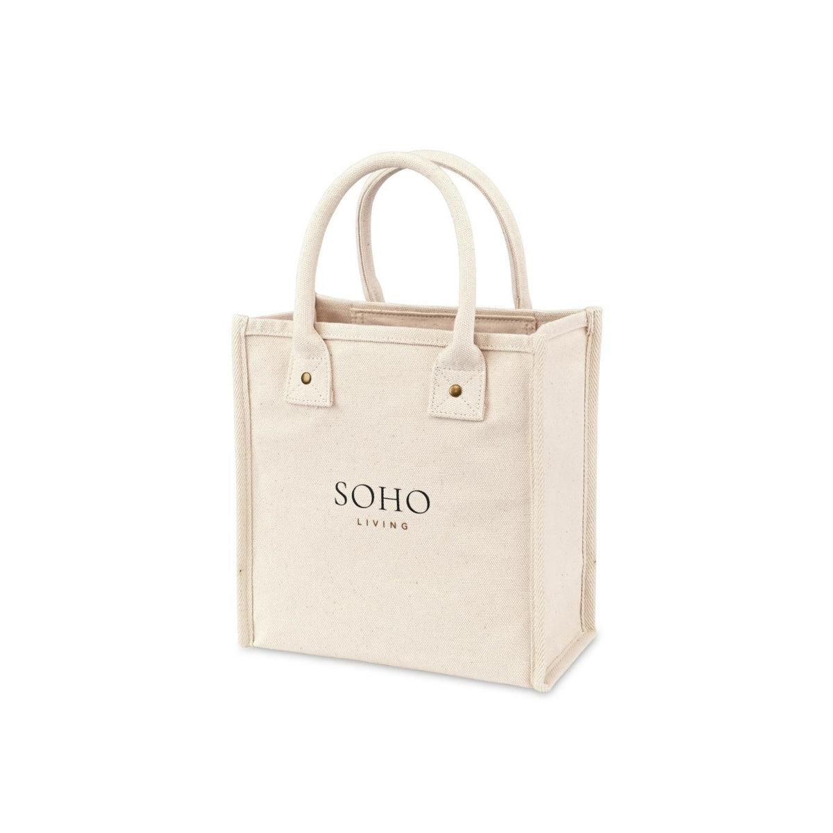 Petite Market Street Canvas Tote with Padded Handles - Natural - View 2