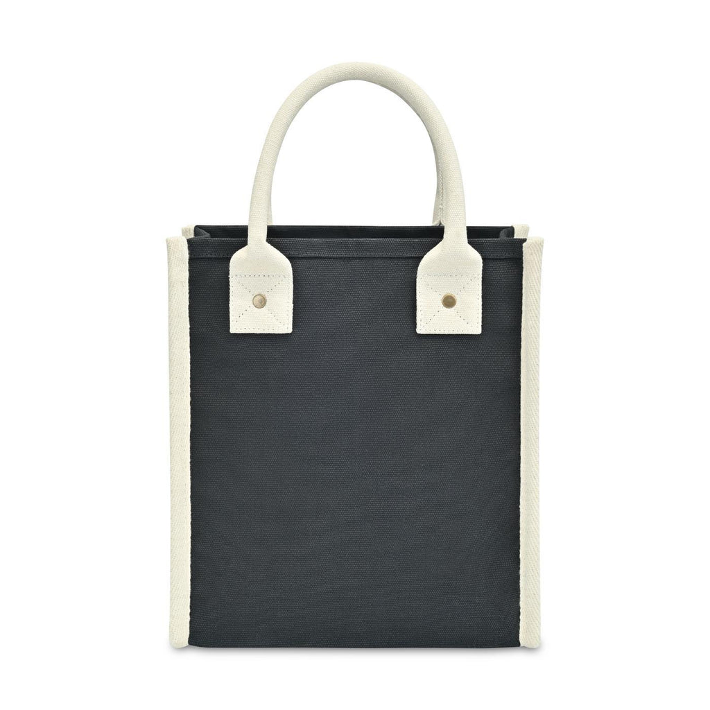 Petite Market Street Canvas Tote with Padded Handles Transfer - Black - View 5