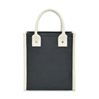 Petite Market Street Canvas Tote with Padded Handles Transfer - Black - View 5