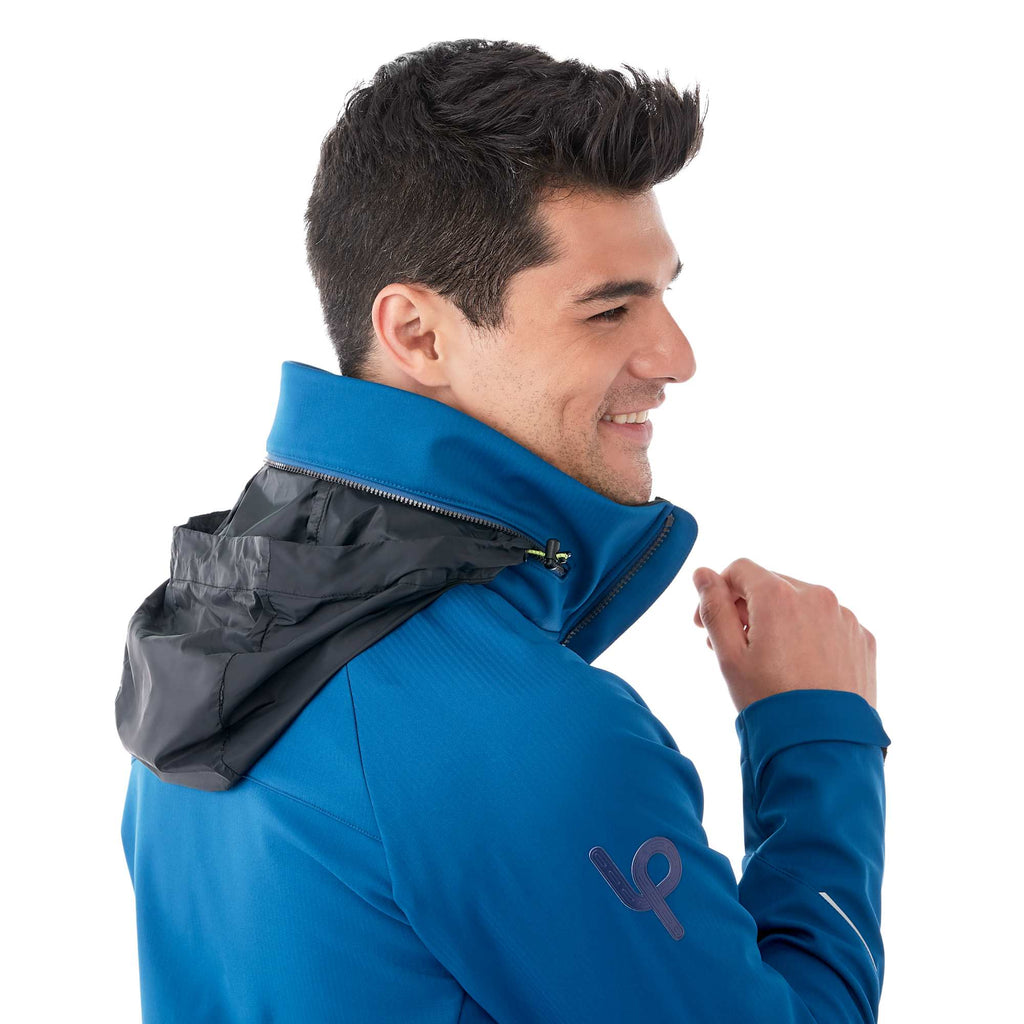 Peyto Waterproof Softshell Jacket with Roll-Away Hood for Men Embroidery - Invictus - On Model