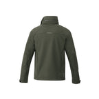 Peyto Waterproof Softshell Jacket with Roll-Away Hood for Men Transfer - Loden - Back Flat
