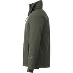 Peyto Waterproof Softshell Jacket with Roll-Away Hood for Men Transfer - Loden - Left Side