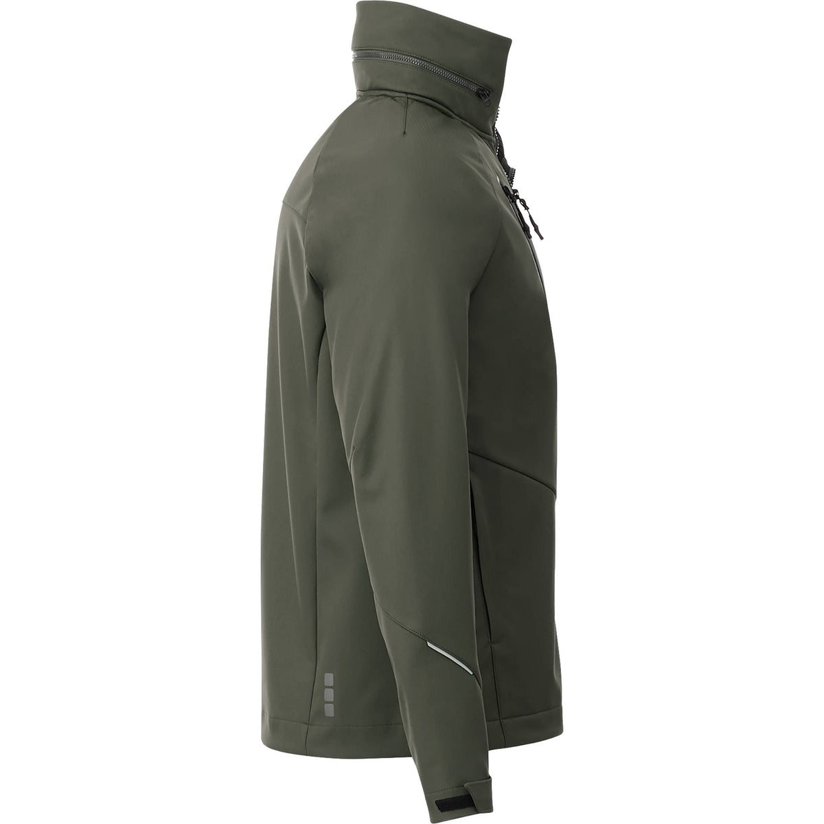Peyto Waterproof Softshell Jacket with Roll-Away Hood for Men Transfer - Loden - Right Side