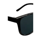 Peyton Brow Bar Sunglasses with Recycled Frame - Black - Detail