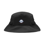 Peyton Performance Bucket Hat in Recycled PET Embroidery - Black - Embroidery