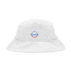 Peyton Performance Bucket Hat in Recycled PET Embroidery - White - Colorbrite