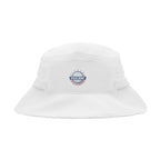 Peyton Performance Bucket Hat in Recycled PET Embroidery - White - Embroidery